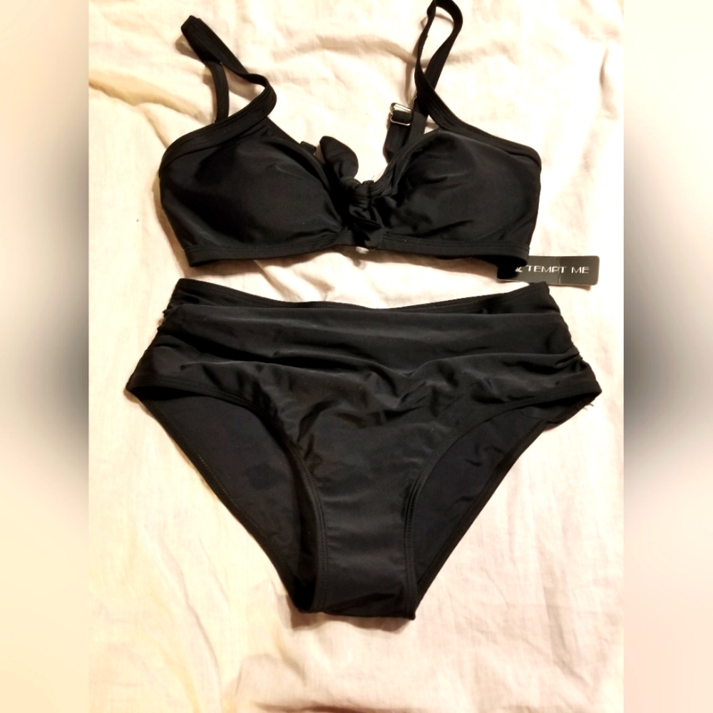 Nwt pinup vintage look bikini high waist bikini large